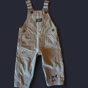 OshKosh B’gosh Moose/ Camping Overalls – Size 9 Months
